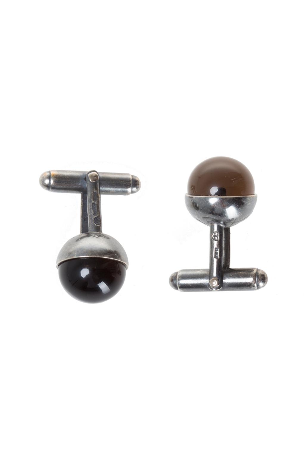 Silver Silver-Tone Cufflinks Bottega Veneta - Vitkac Netherlands